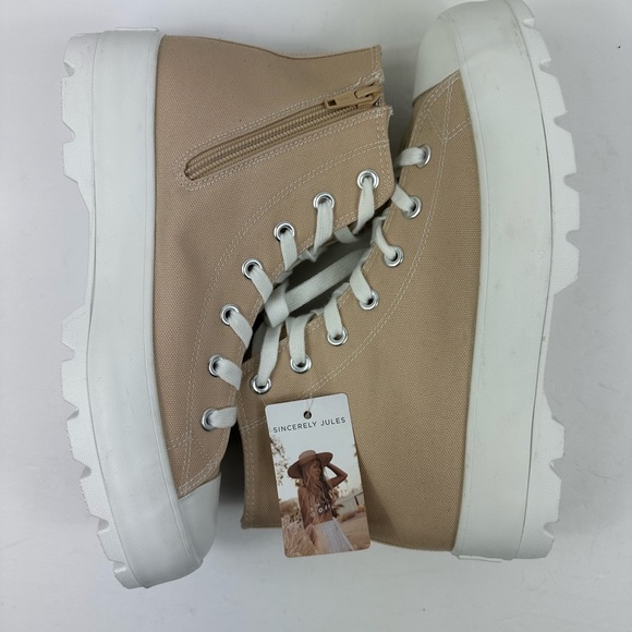 Women’s Sincerely Jules Canvas Platform Sneaker Size US 10 - Picture 5 of 9